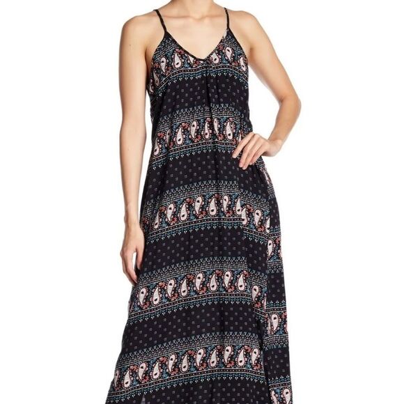 BLACK Slip Cut Out Maxi Dress
Raindrops by Papillon V-Neck Brat Summer Md NWT - Picture 3 of 16